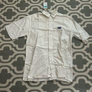 Vintage Izod Lacoste short sleeve button down Shirt size Large
